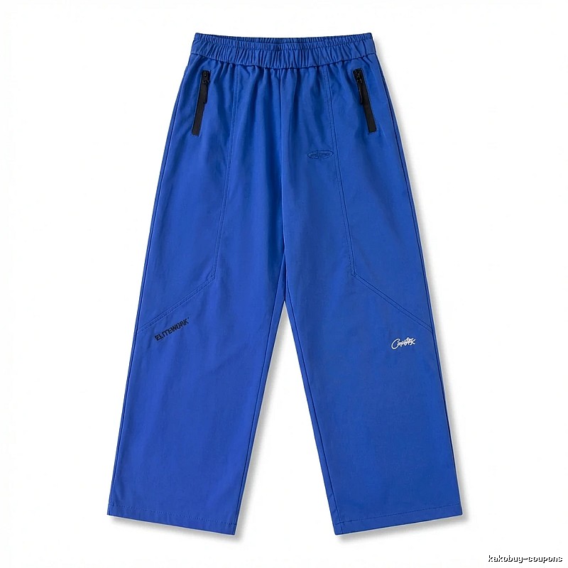 Corteiz casual style blue long trousers