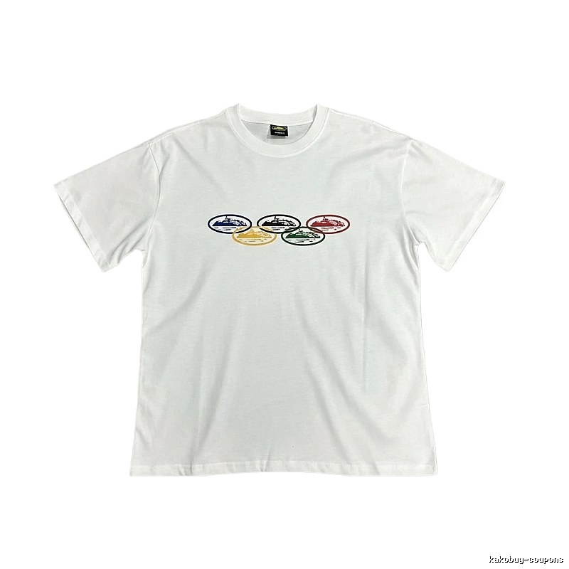 Corteiz Colorful Pattern Casual White T-shirt