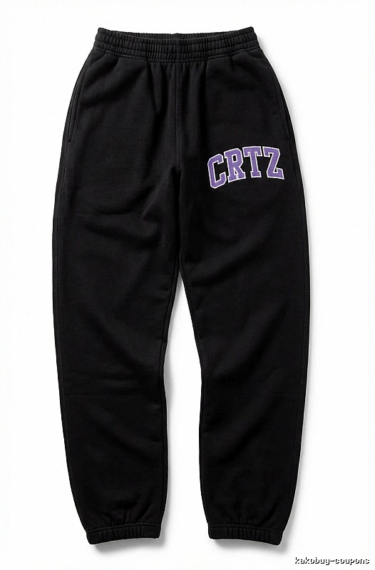 Corteiz CRTZ casual style black pants