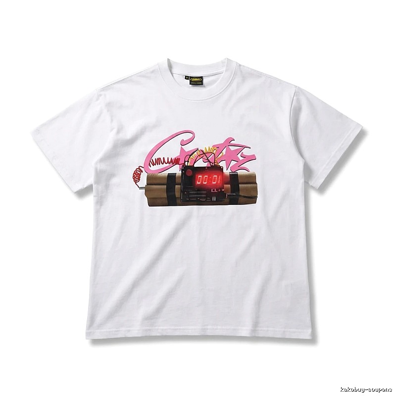 Corteiz Explosive Style White T-shirt