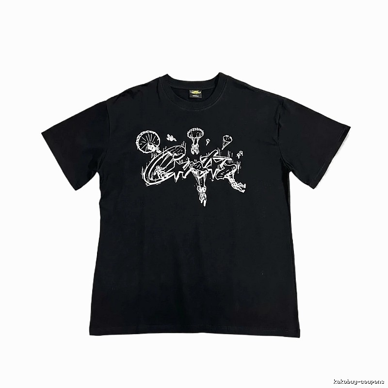 Corteiz Graffiti Style Black T-shirt