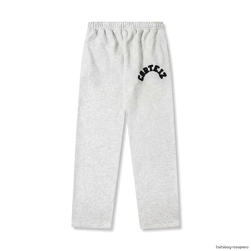 Corteiz minimalist light gray sweatpants