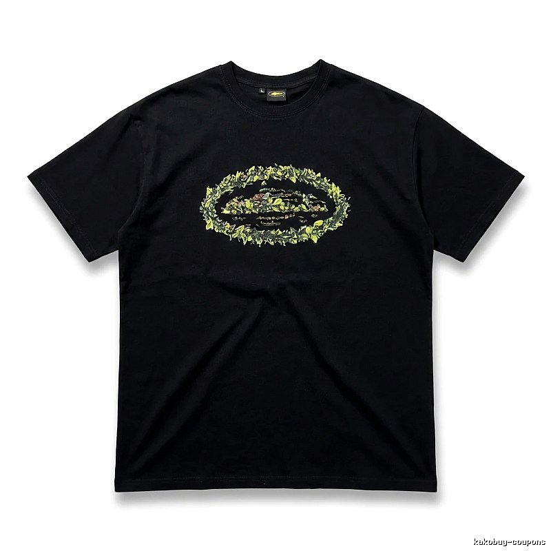 Corteiz Printed Trendy Black T-shirt
