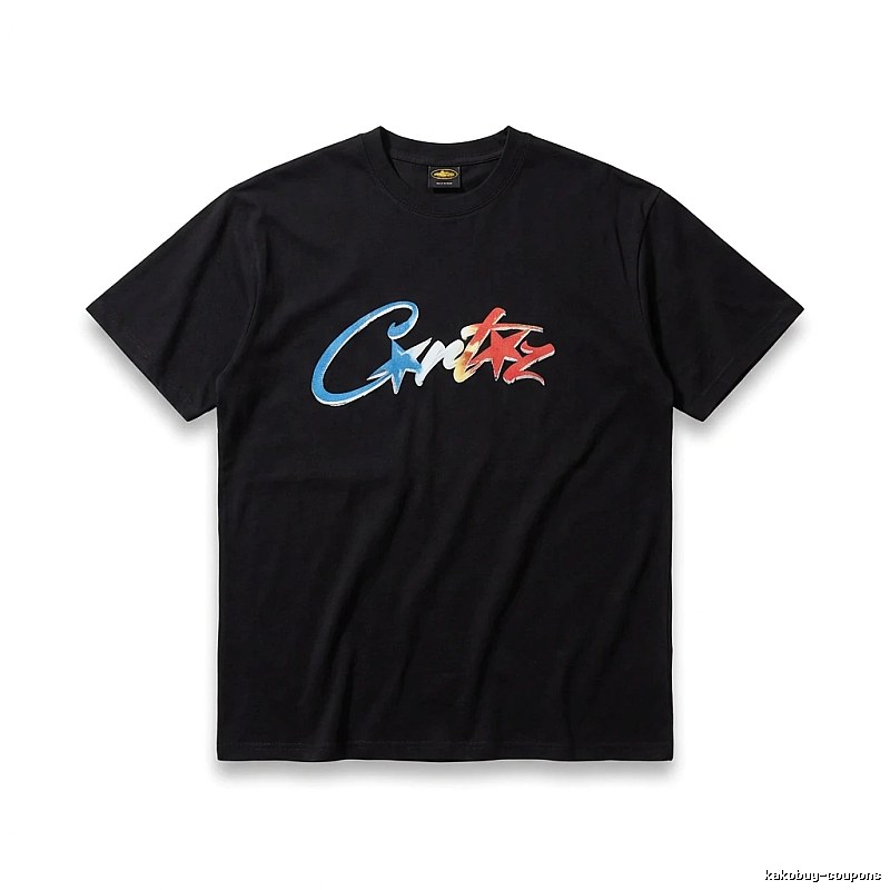 Corteiz Printed Trendy Black T-shirt
