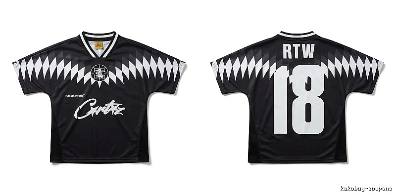 Corteiz RTW Series Black and White Wind Top