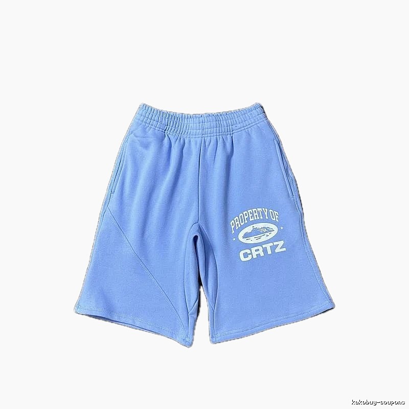 Corteiz sporty light blue shorts