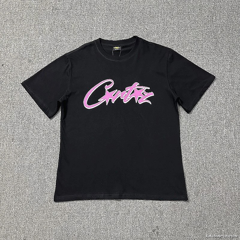 Corteiz Travel Logo T-shirt Black Corteiz with Modern Look