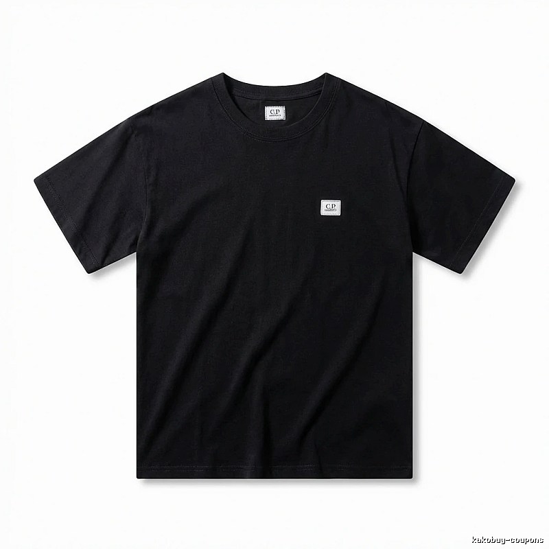 C.P. Basic Style Simple Black T-shirt