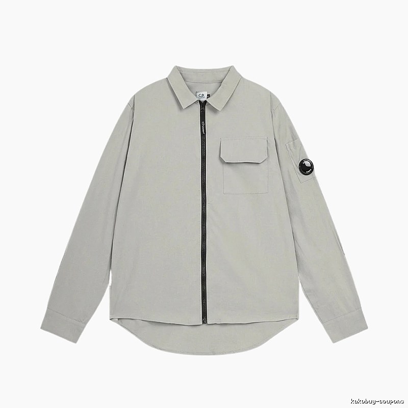 C.P. Grey Workwear-style Shirt