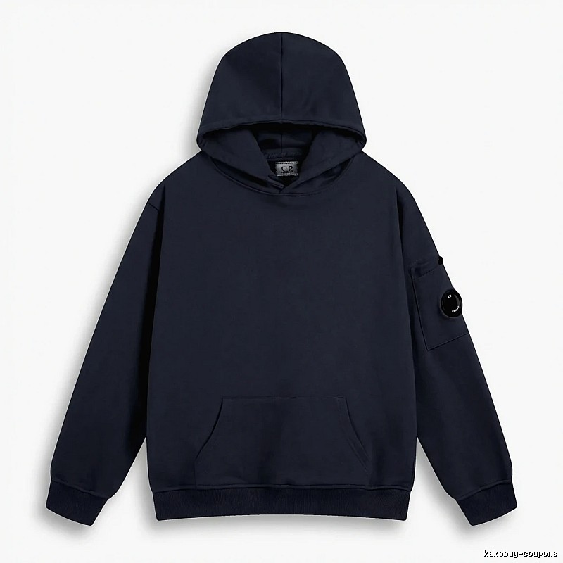 C.P. Navy Blue Minimalist Style Hoodie