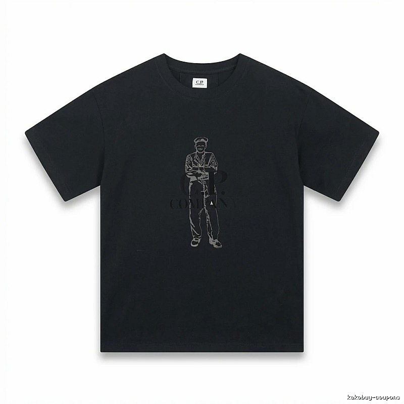 C.P. retro style black T-shirt