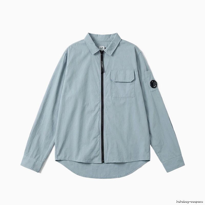C.P. Series Simple Style Light Blue Shirt