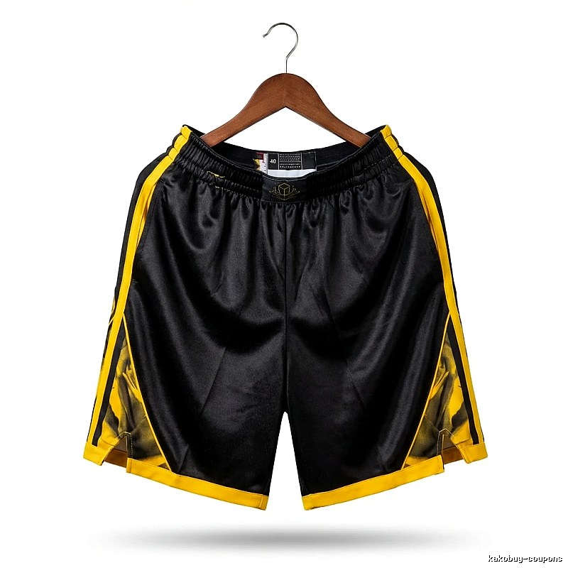 Curry series sporty black and yellow shorts
