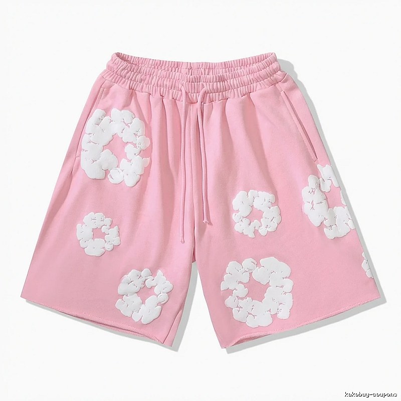 DENIM TEARS Floral Pink Shorts