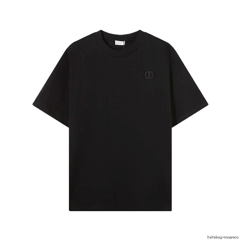 Dior Classic Collection Minimalist Style Black T-Shirt