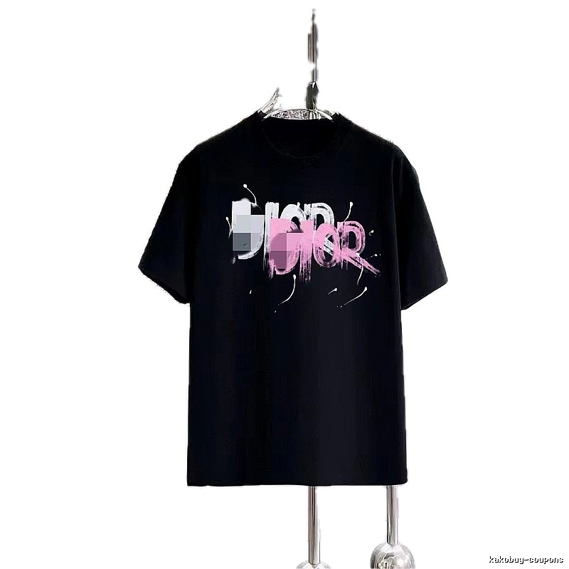 Dior Graffiti Trend Black Short-sleeve T-shirt