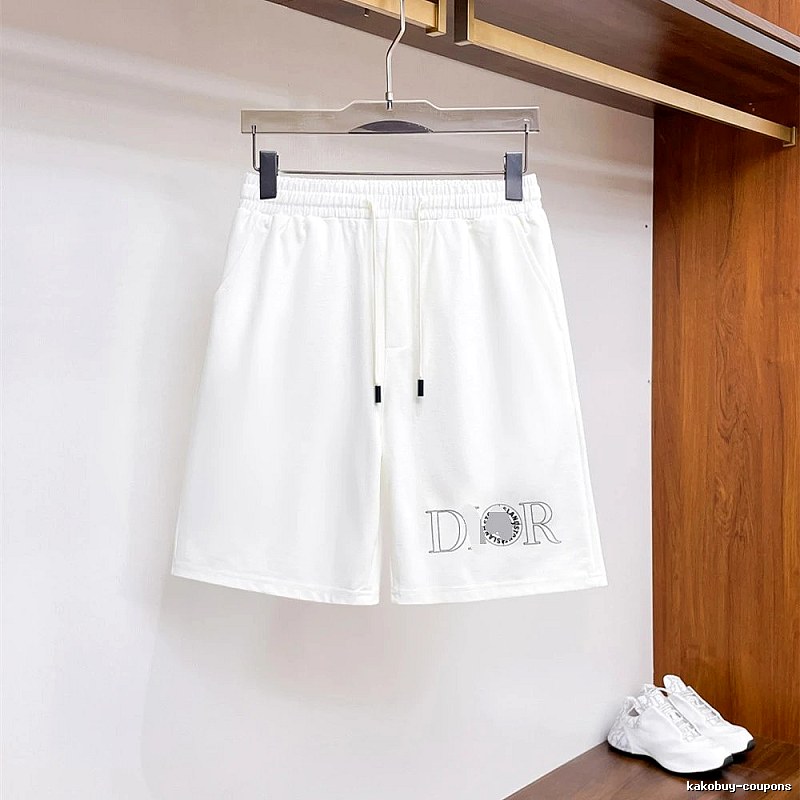 Dior Letter Print Casual Style White Shorts