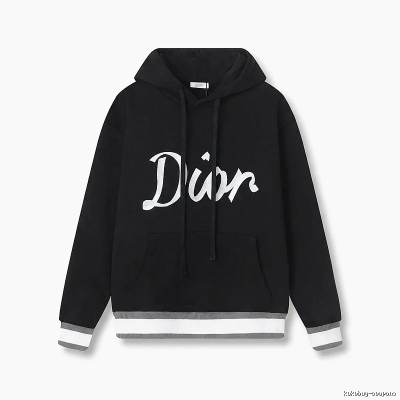 Dior letter-style black sweatshirt