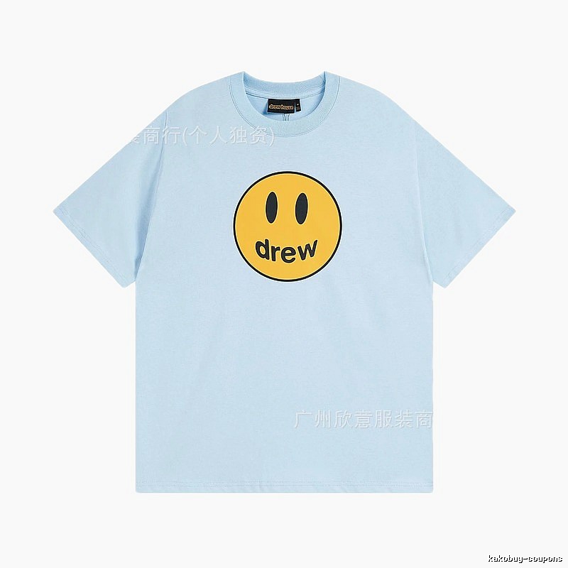 DrewHouse Smiley Street Style Light Blue T-shirt