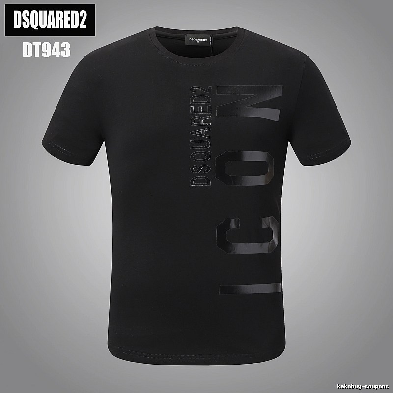 DSQUARED2 ICON Streetwear Black Short-sleeve T-shirt