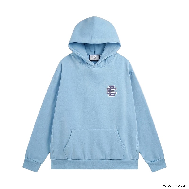 Eric Emanuel Classic Simple Style Blue Hoodie