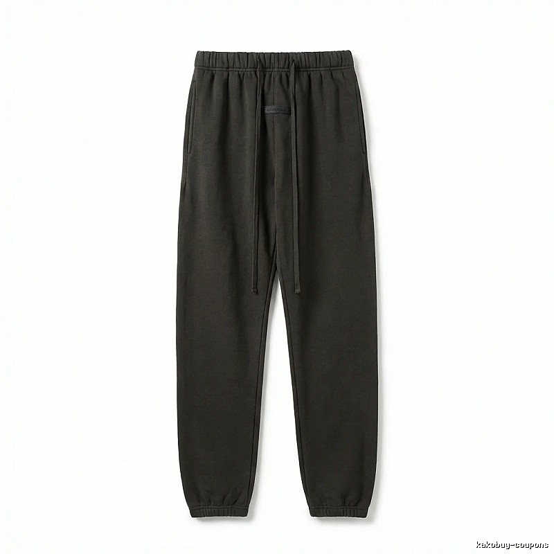 ESSENTIALS Basic Casual Black Pants