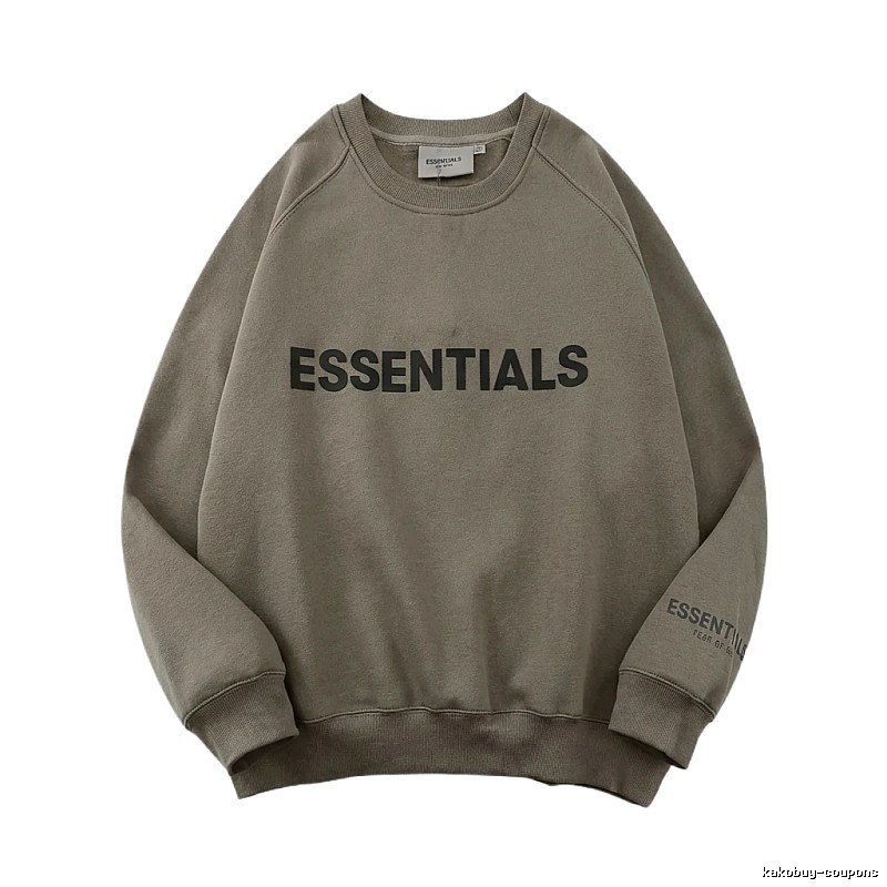 ESSENTIALS Basic Gray Sweatshirt