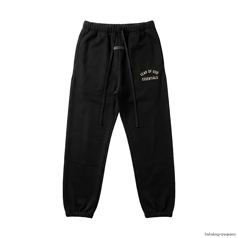 ESSENTIALS Black Casual Sweatpants