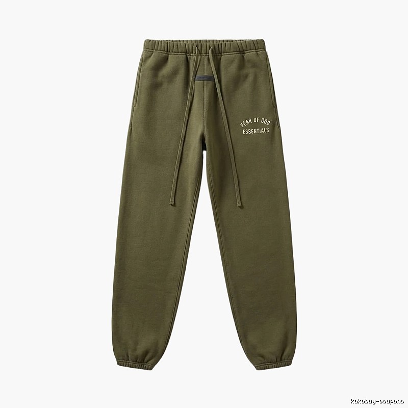 ESSENTIALS casual style olive green sweatpants