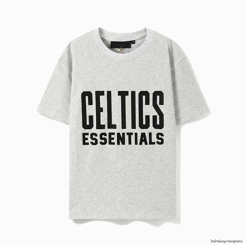 ESSENTIALS Gray and Black T-shirt of the Trendy Brand