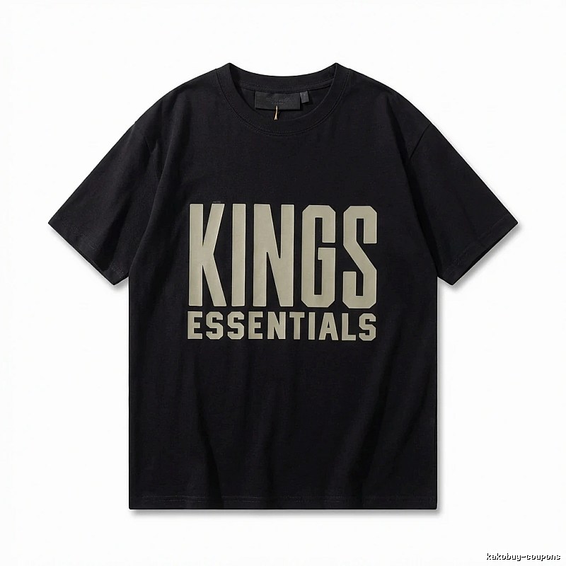 ESSENTIALS KINGS Style Black T - Shirt