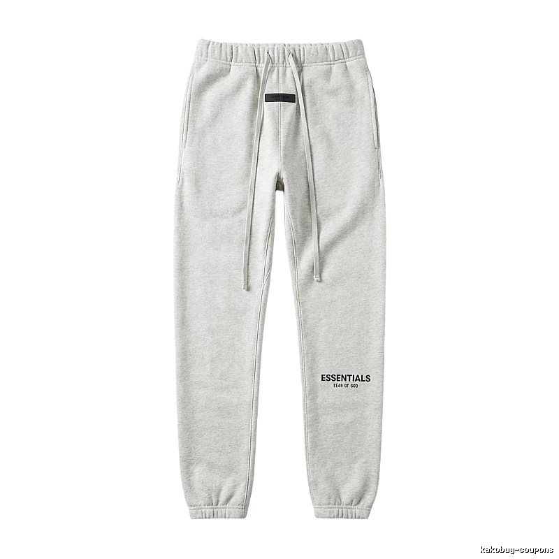 ESSENTIALS minimalist light gray sweatpants