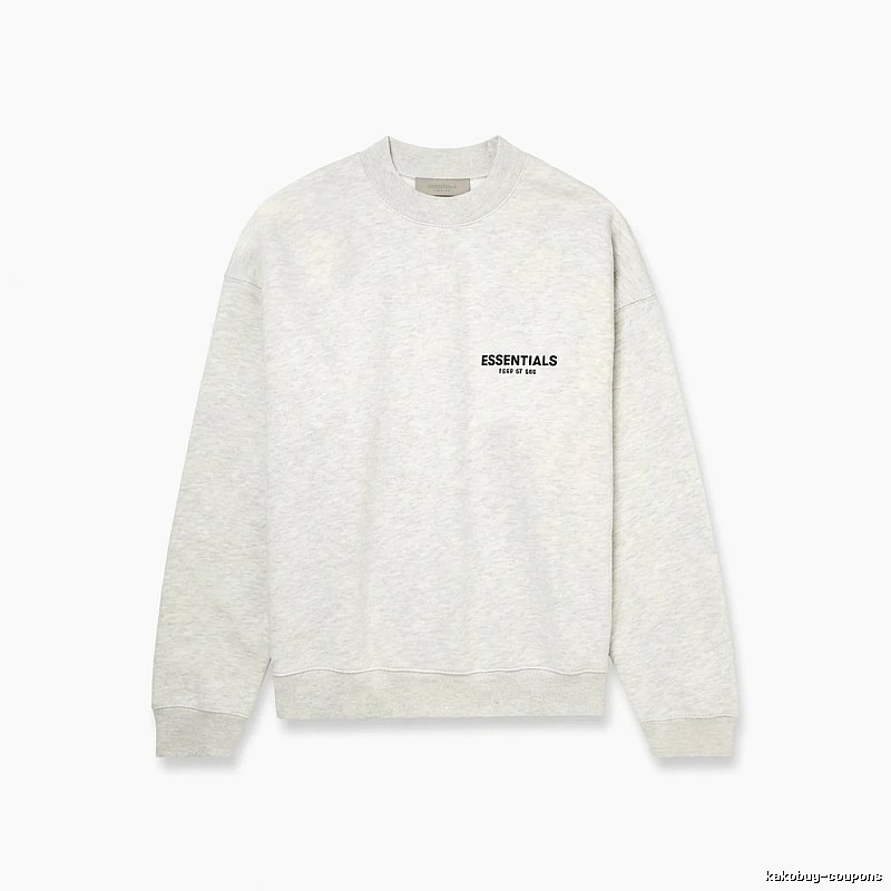 ESSENTIALS minimalist light gray sweatshirt