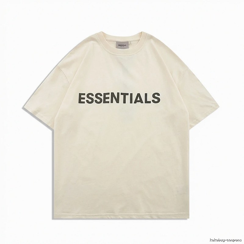 ESSENTIALS minimalist style beige T-shirt