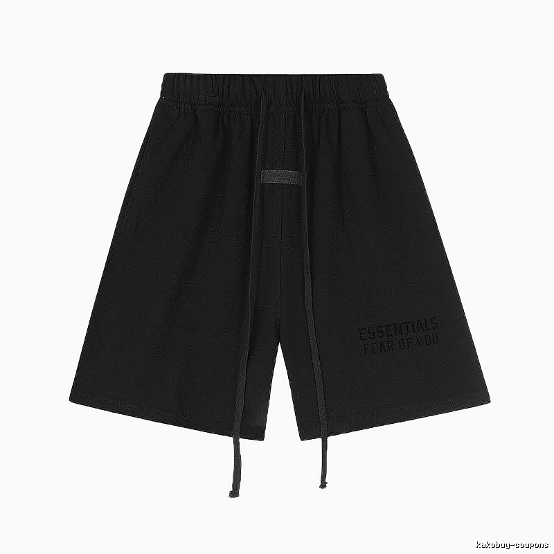 ESSENTIALS minimalist style black shorts