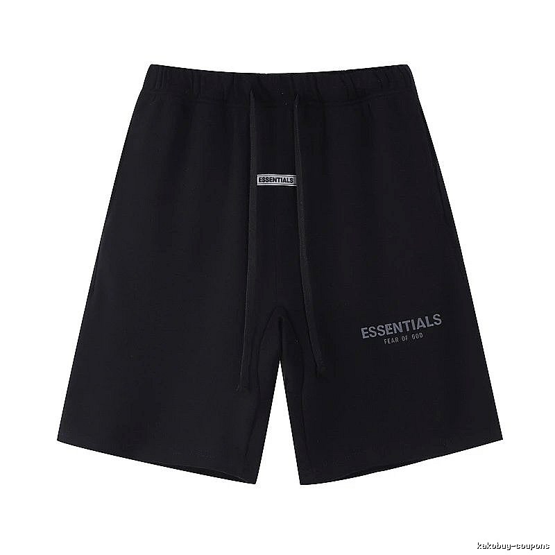 ESSENTIALS minimalist style black shorts