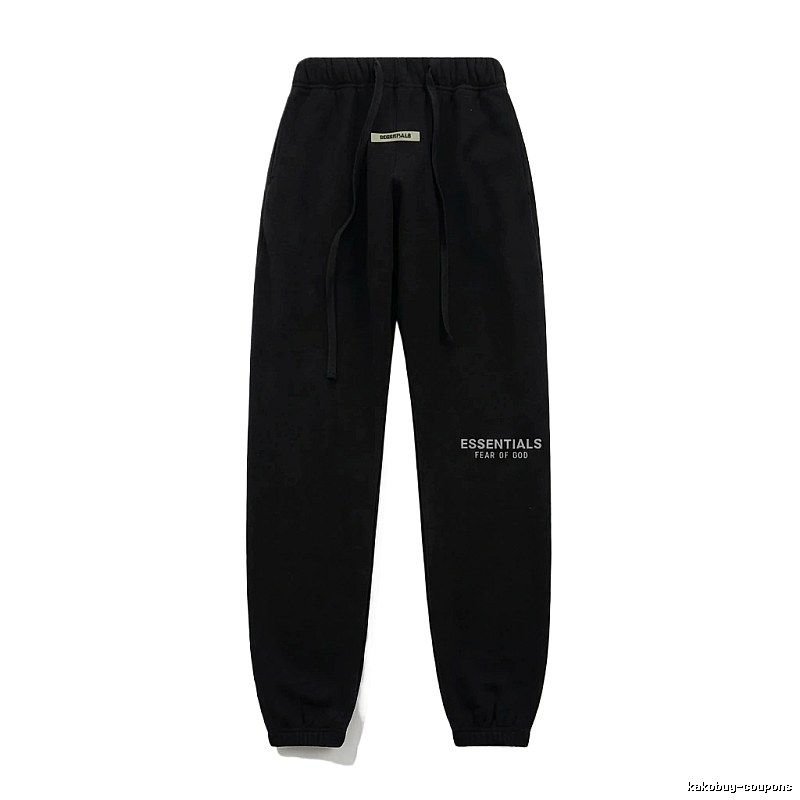 ESSENTIALS minimalist style black sweatpants