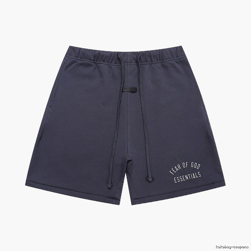 ESSENTIALS minimalist style dark gray shorts
