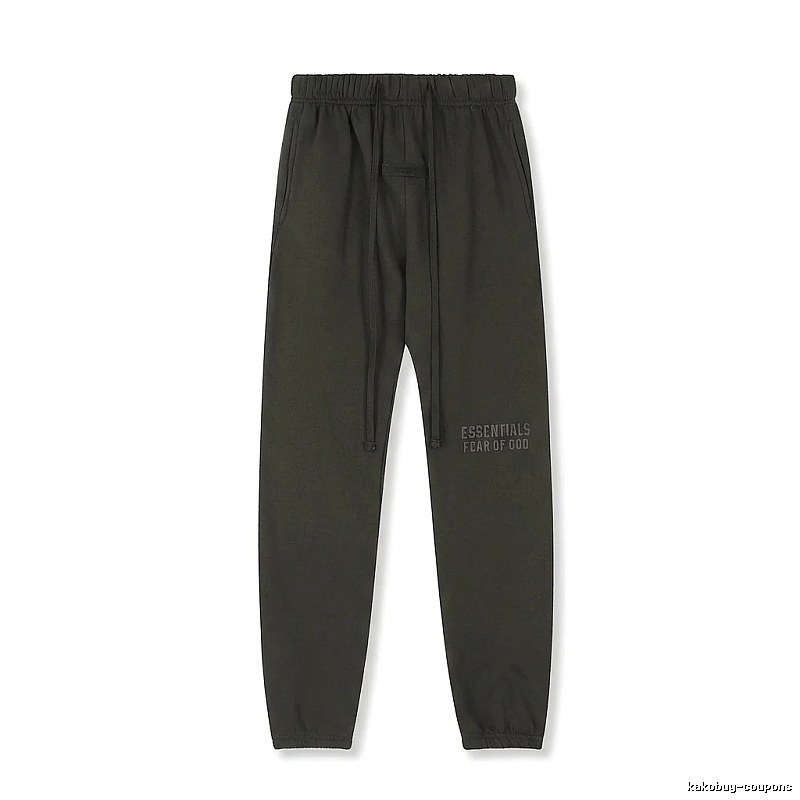 ESSENTIALS minimalist style dark gray sweatpants