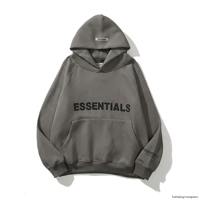 ESSENTIALS minimalist style grey sweatshirt