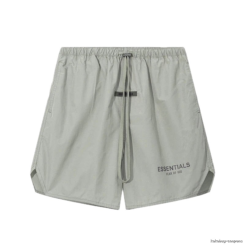 ESSENTIALS minimalist style light gray shorts