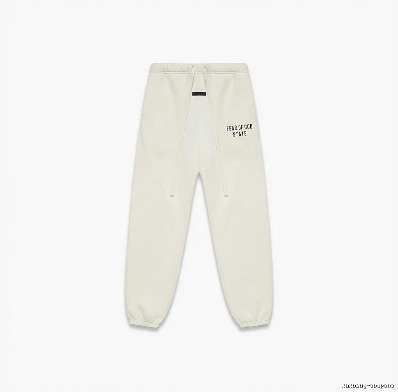ESSENTIALS minimalist style white sweatpants