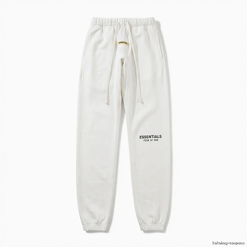 ESSENTIALS minimalist style white sweatpants