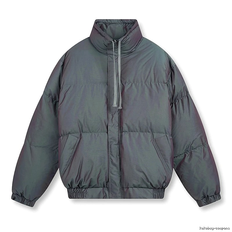 ESSENTIALS trendy and cool style dark gray cotton-padded coat