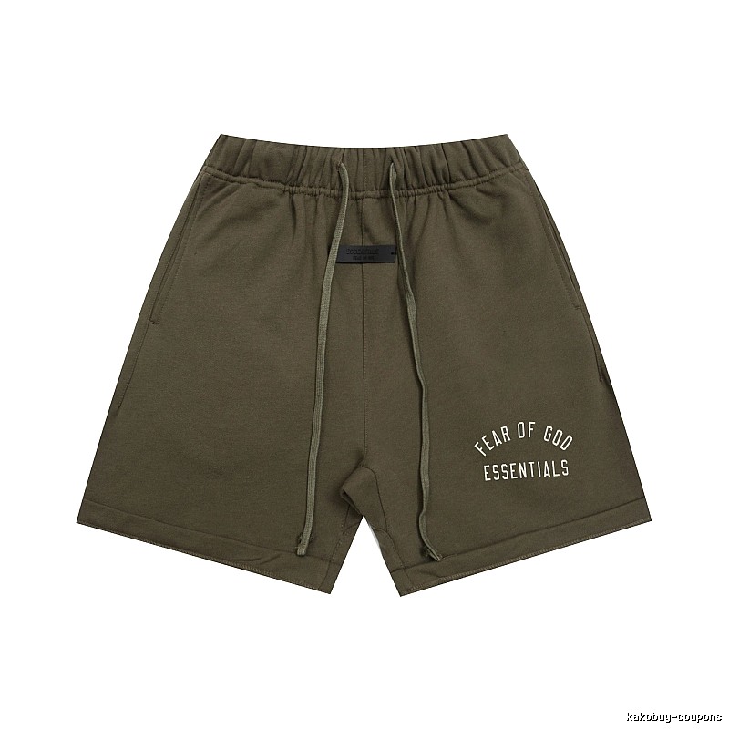 ESSENTIALS trendy brand army green shorts