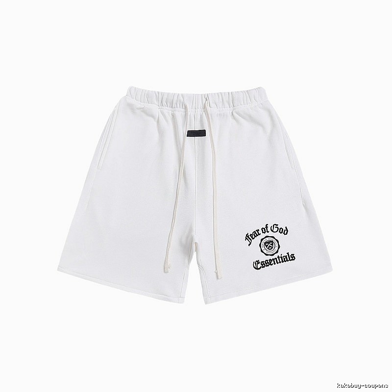 ESSENTIALS Trendy Brand Simple White Shorts