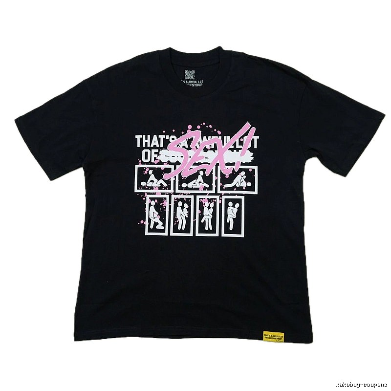 FR2 Funky Print Street Style Black Short-sleeve T-shirt