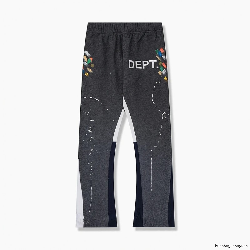 Gallery Dept Graffiti-style Black and Grey Pants