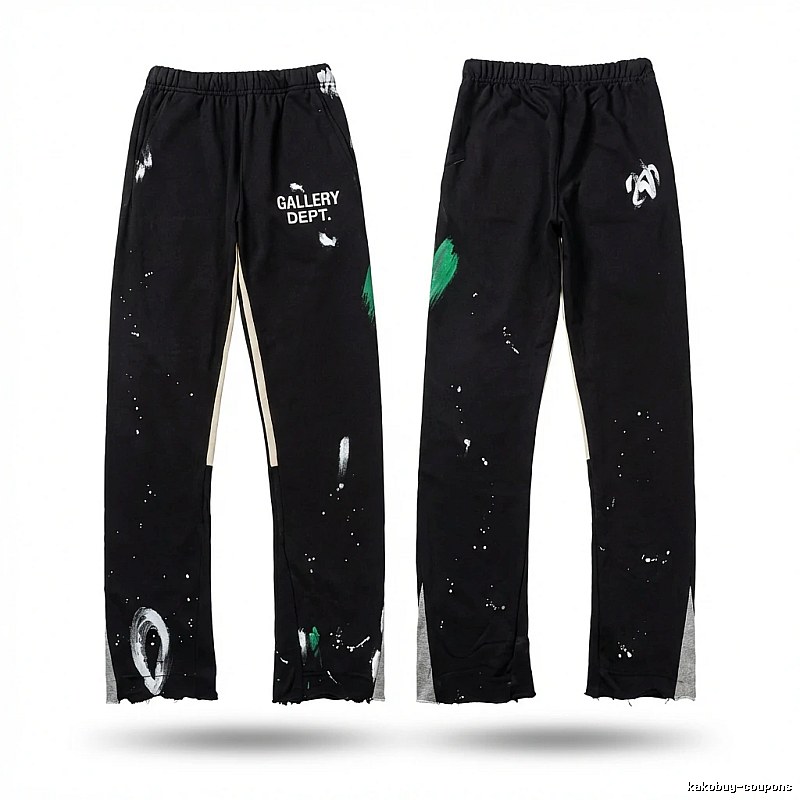 Gallery Dept Graffiti Style Black Trousers
