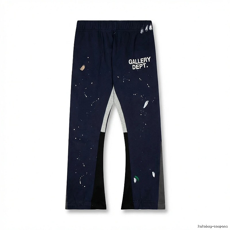 Gallery Dept graffiti-style navy blue pants